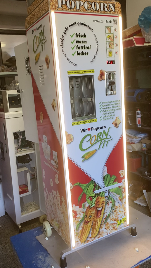 Máquina de venda automática de pipoca
