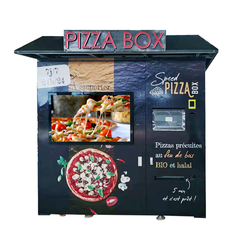 Vamos para a oficina hommy, os trabalhadores estão instalando máquinas de venda automática de pizza!!!!